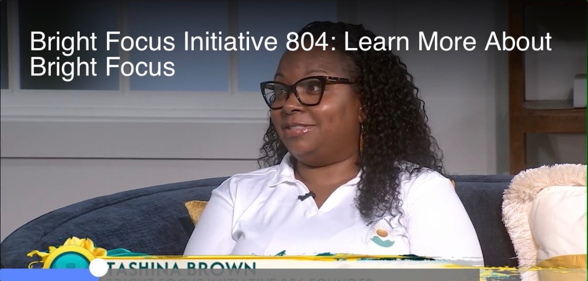 Tashina Brown, founder of Bright Focus Initiative 804, interviewed on WRIC 8News Showcase Richmond